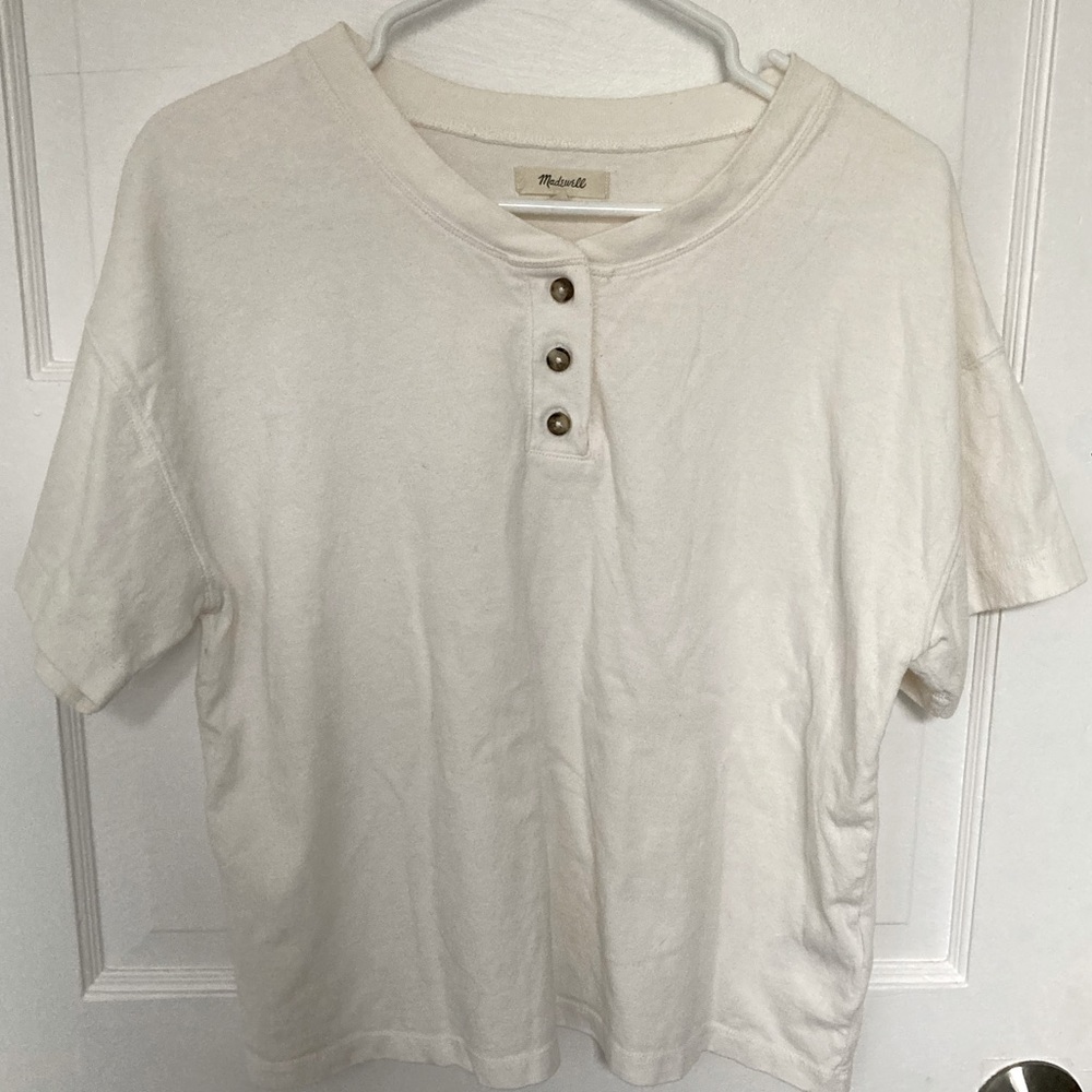 Madewell Henley Short Sleeve Ter